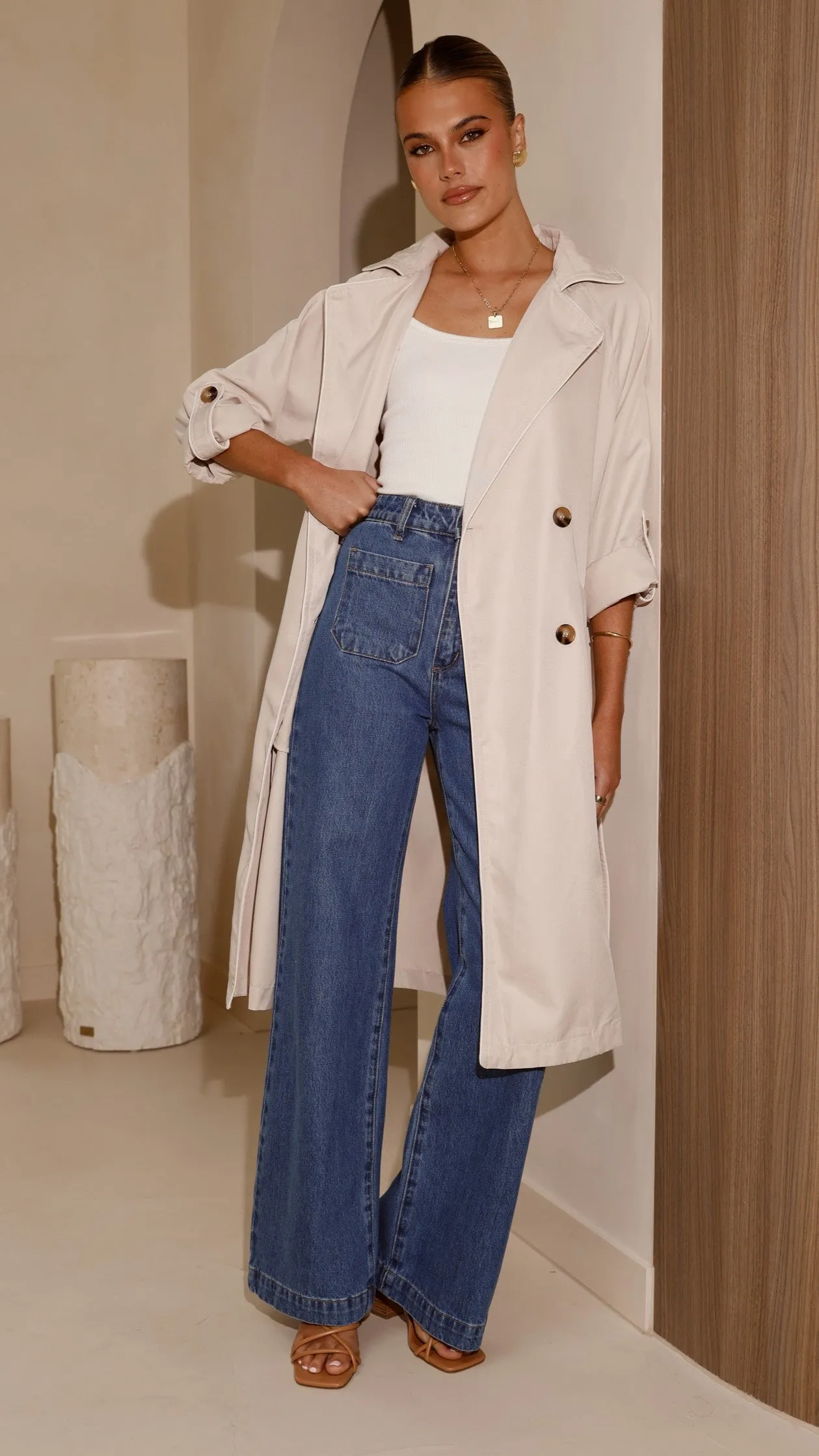 Rylie Trench Coat - Sand