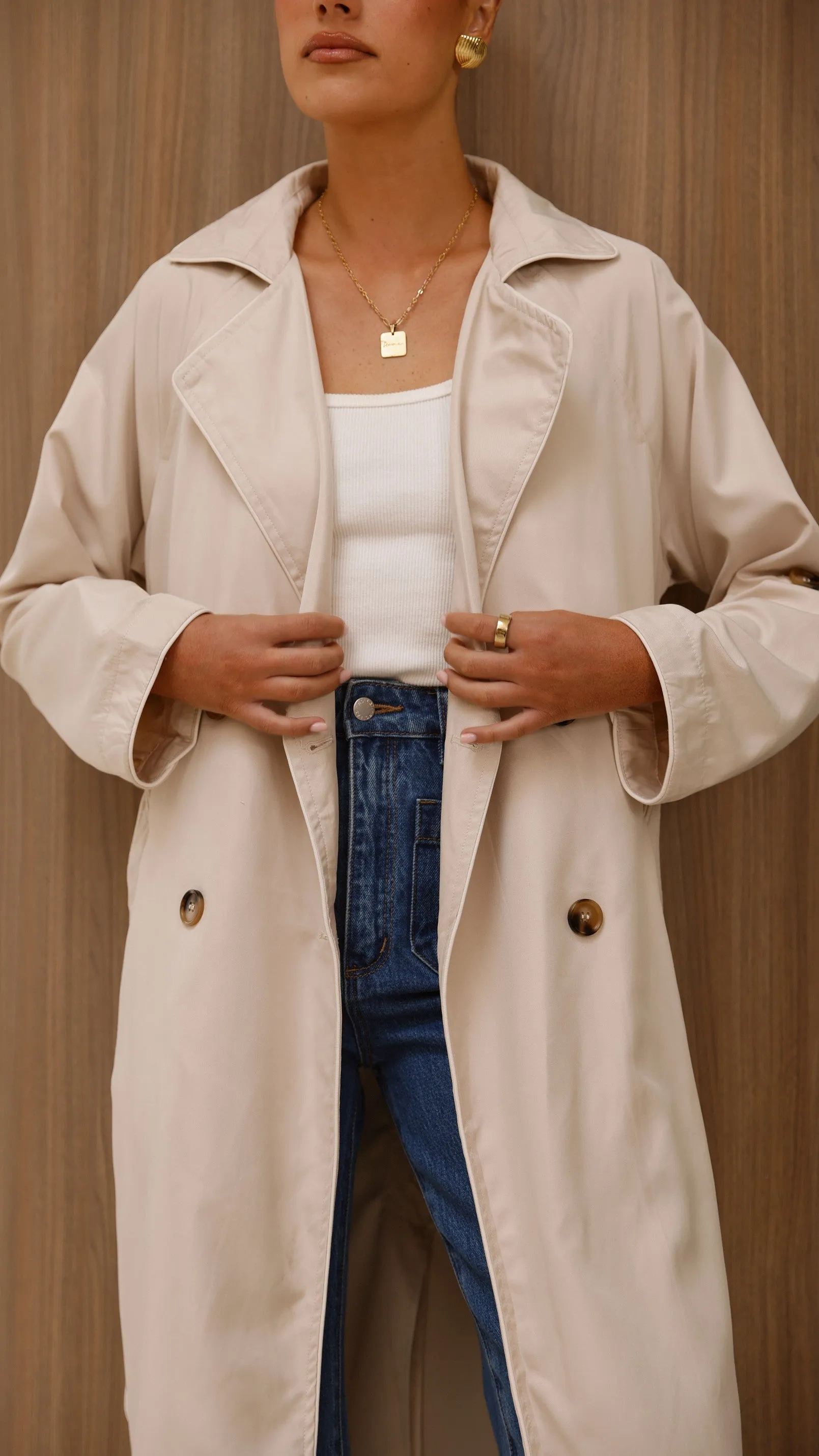 Rylie Trench Coat - Sand