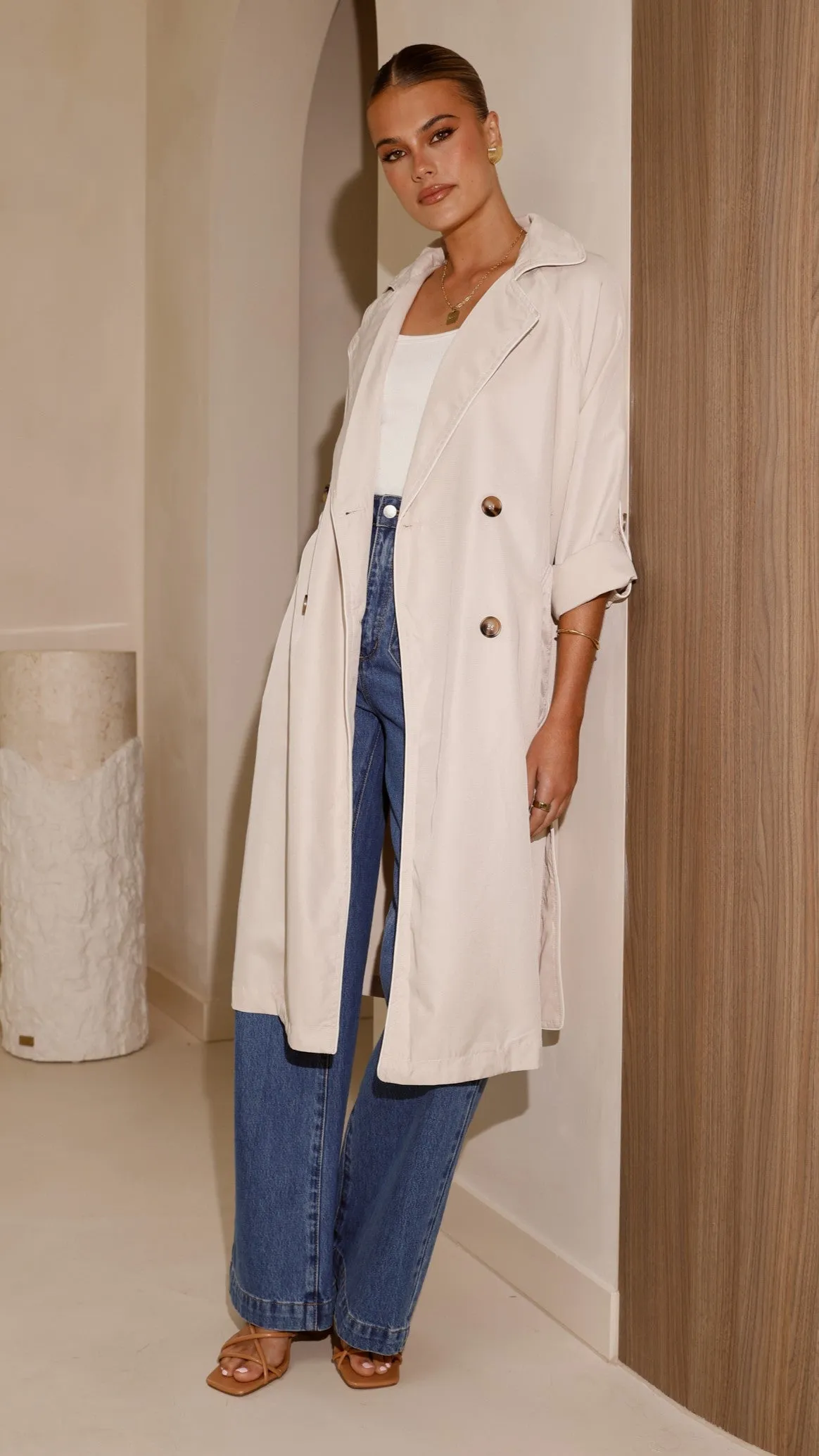 Rylie Trench Coat - Sand