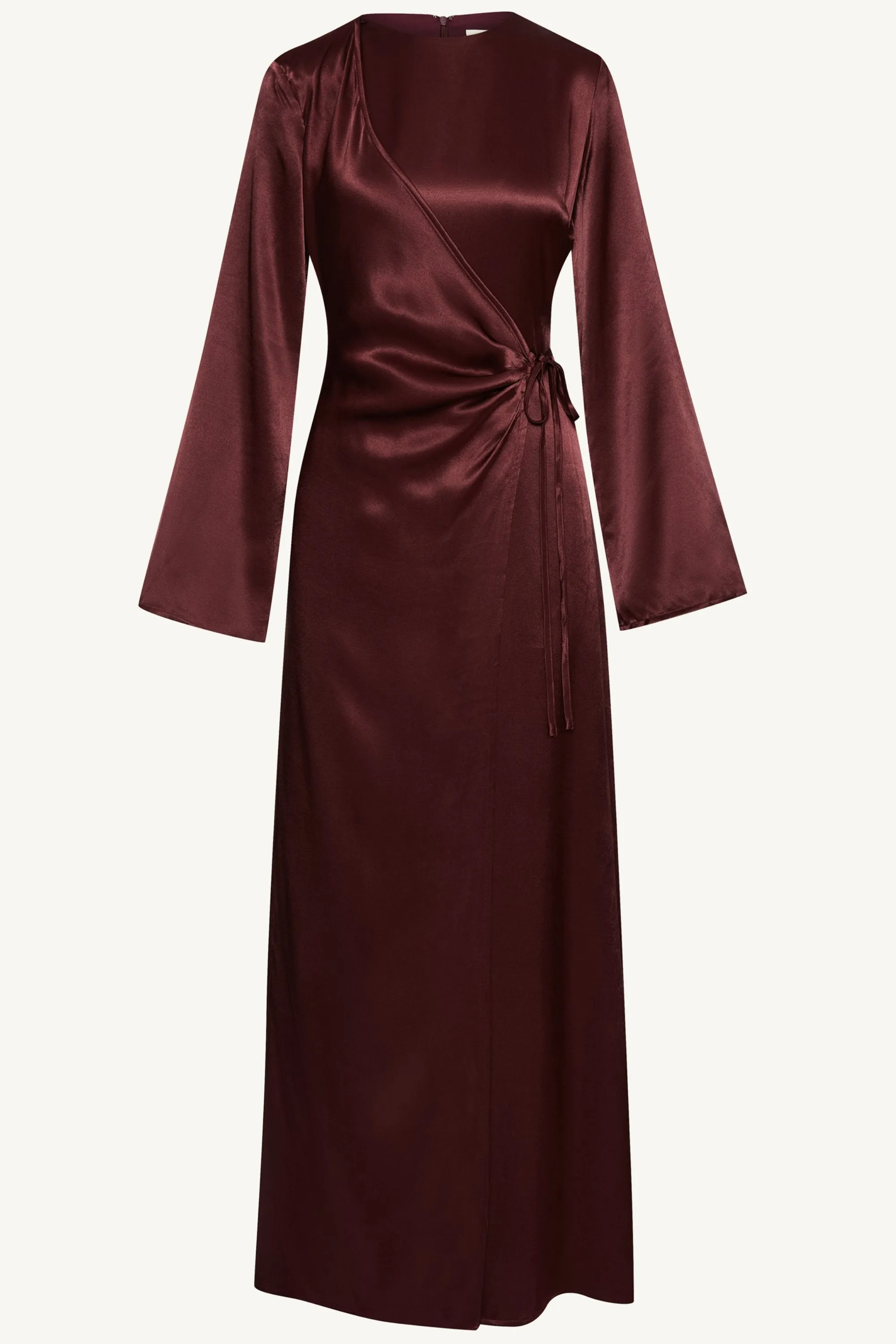 Samiya Silk Wrap Maxi Dress - Karaz