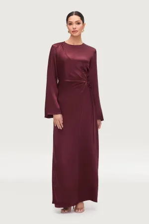 Samiya Silk Wrap Maxi Dress - Karaz
