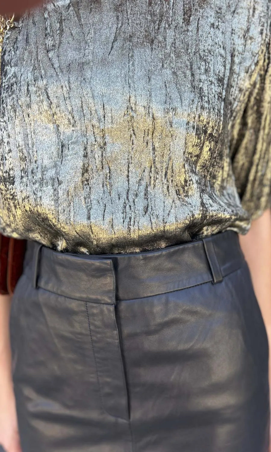Second Female Maxi Leather Skirt