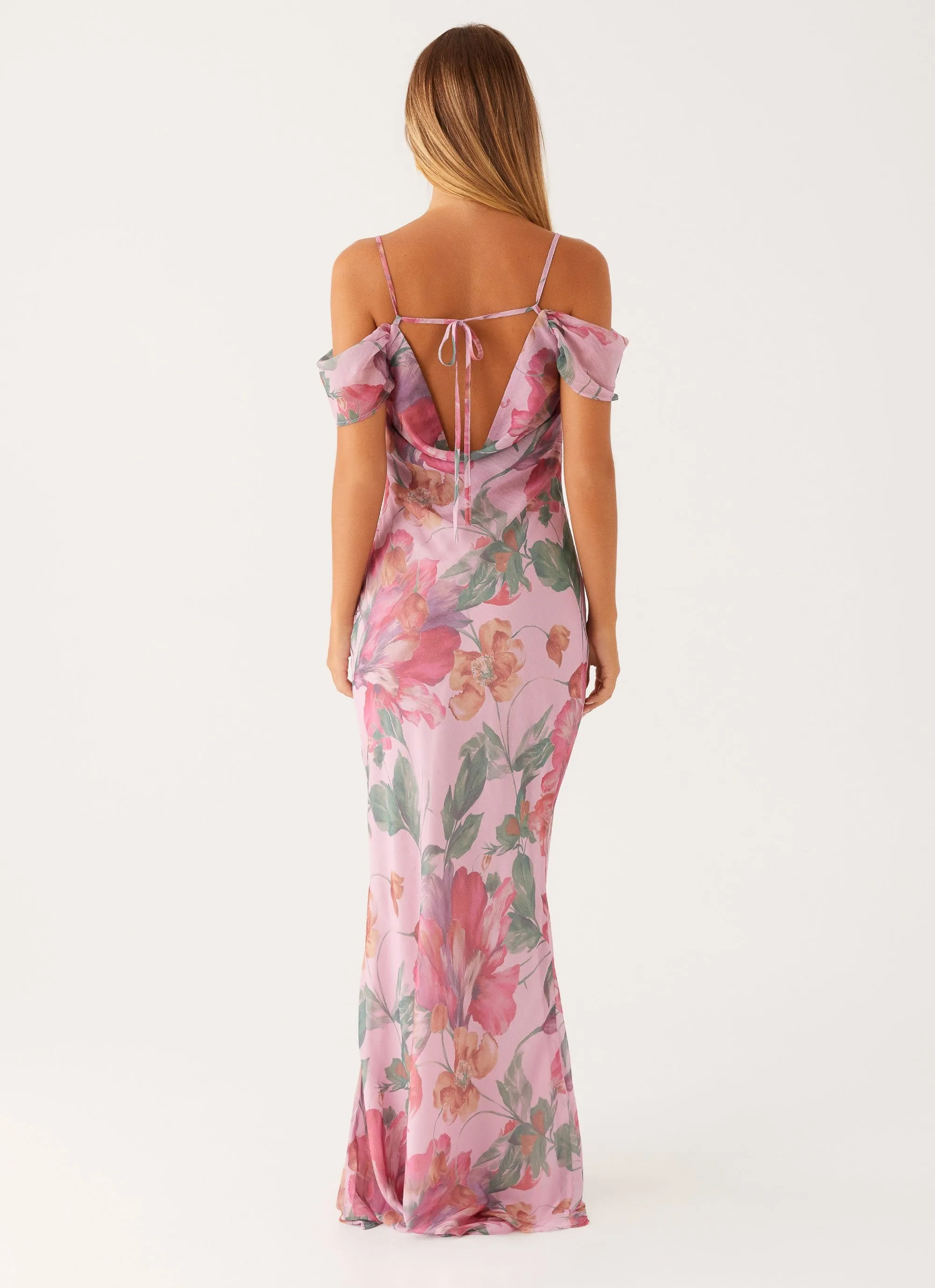 Seline Maxi Dress - Pink Floral