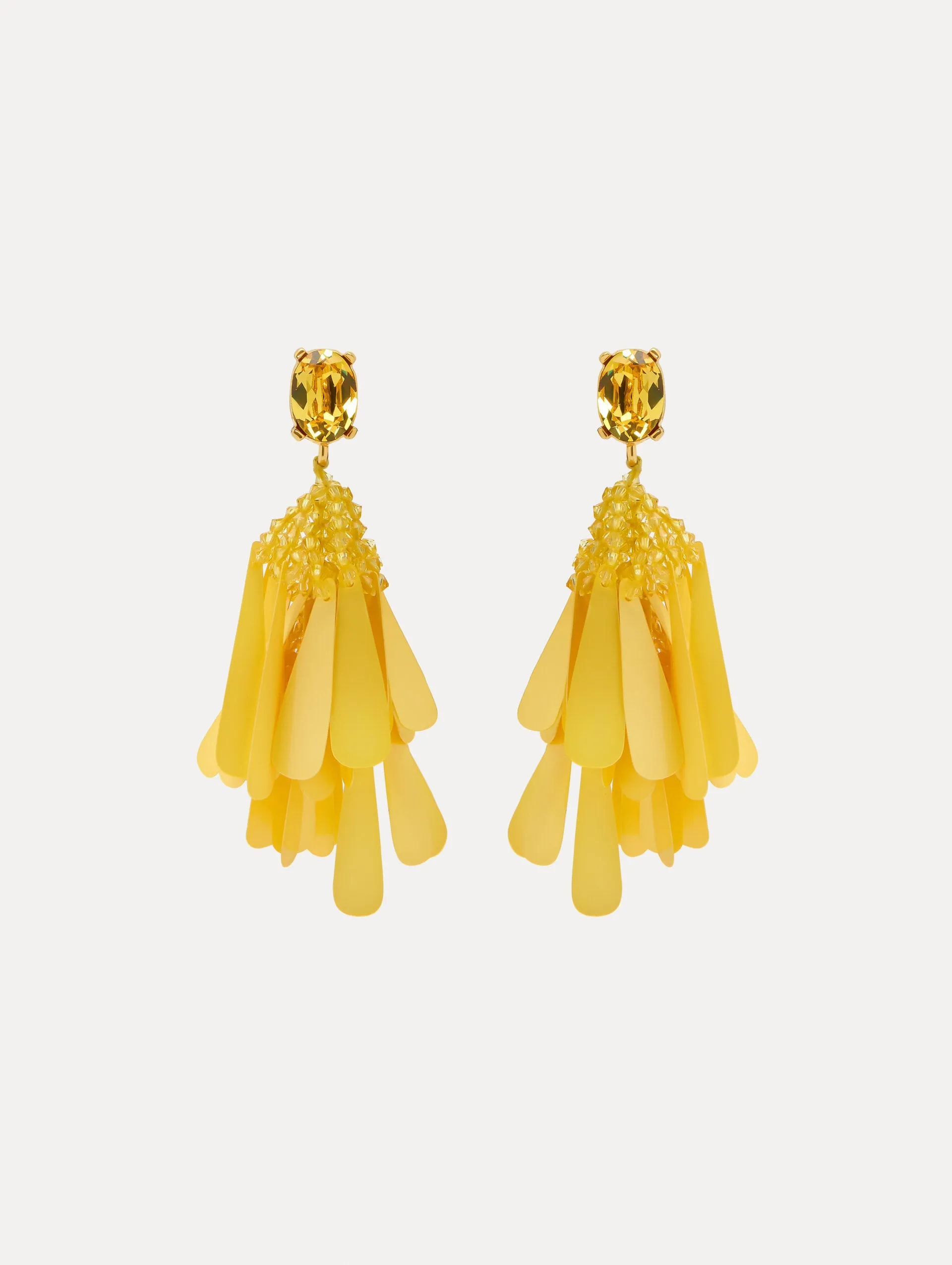 Sequin Petal Clip-On Earrings