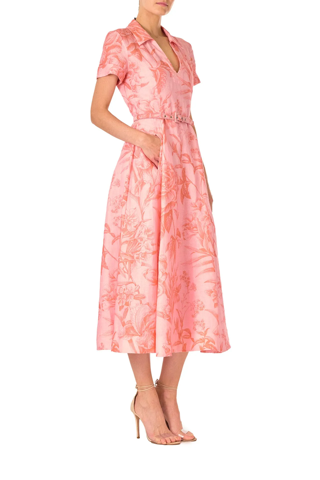 Short Sleeve A-line Dress