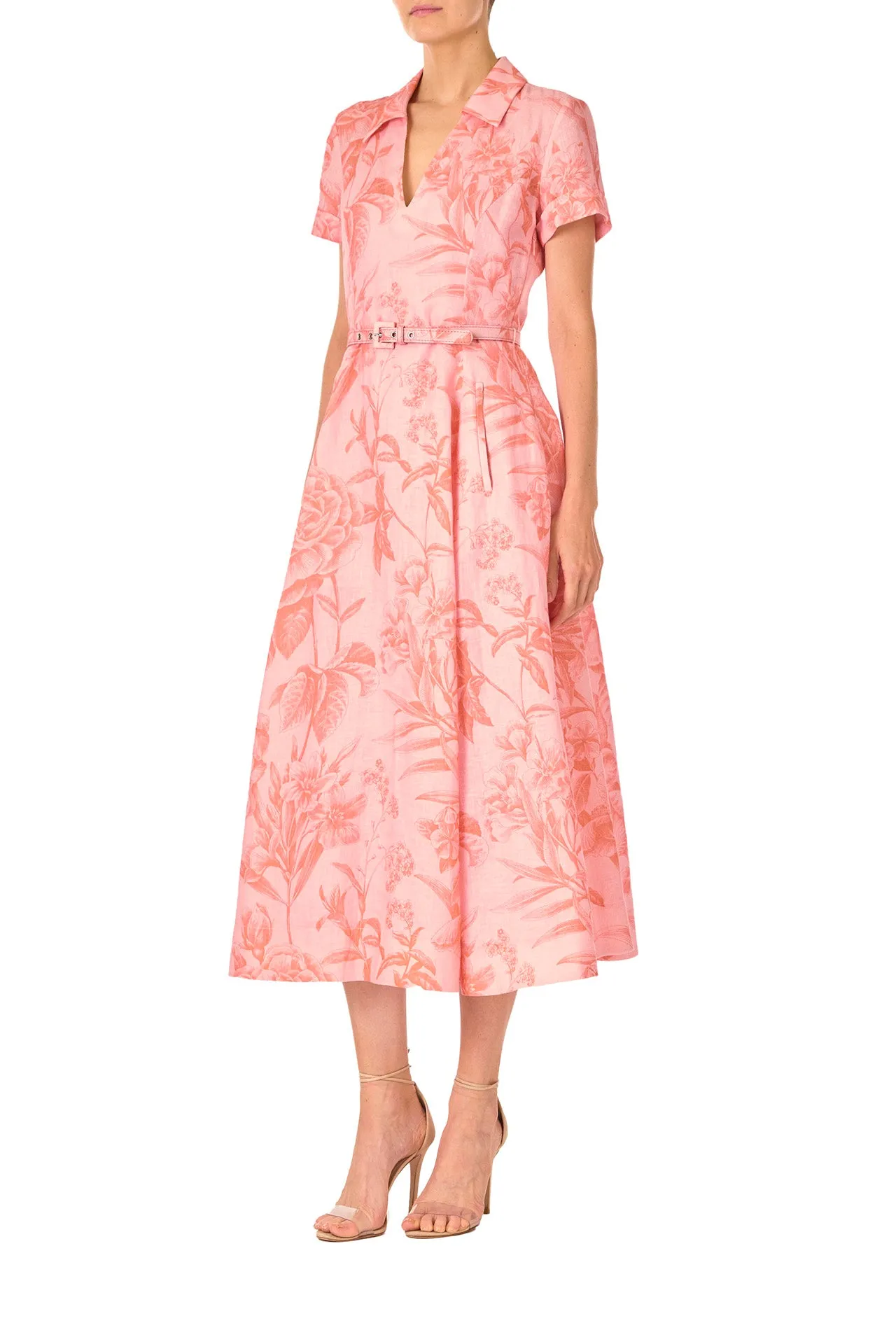 Short Sleeve A-line Dress
