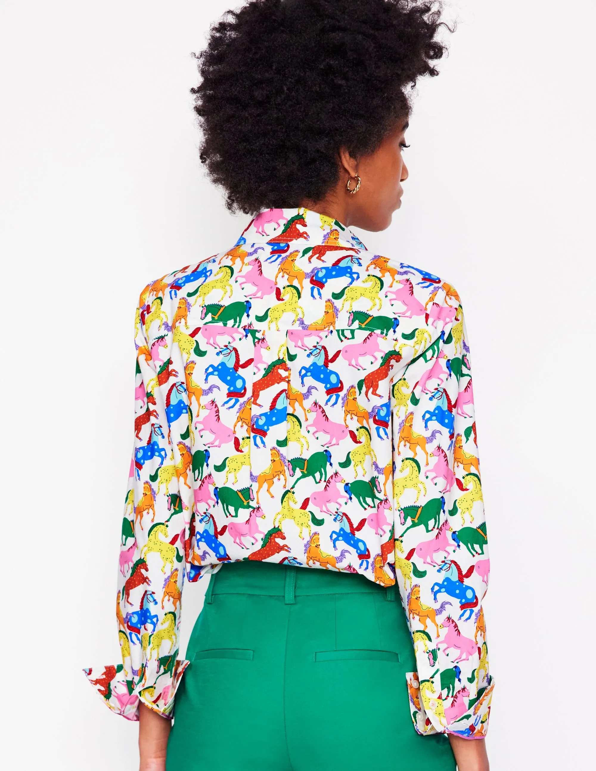 Sienna Cotton Shirt-Multi. Pony Club
