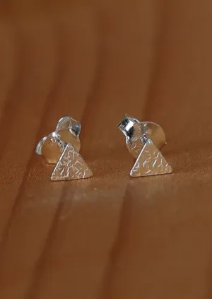 Silver Triangle Studs