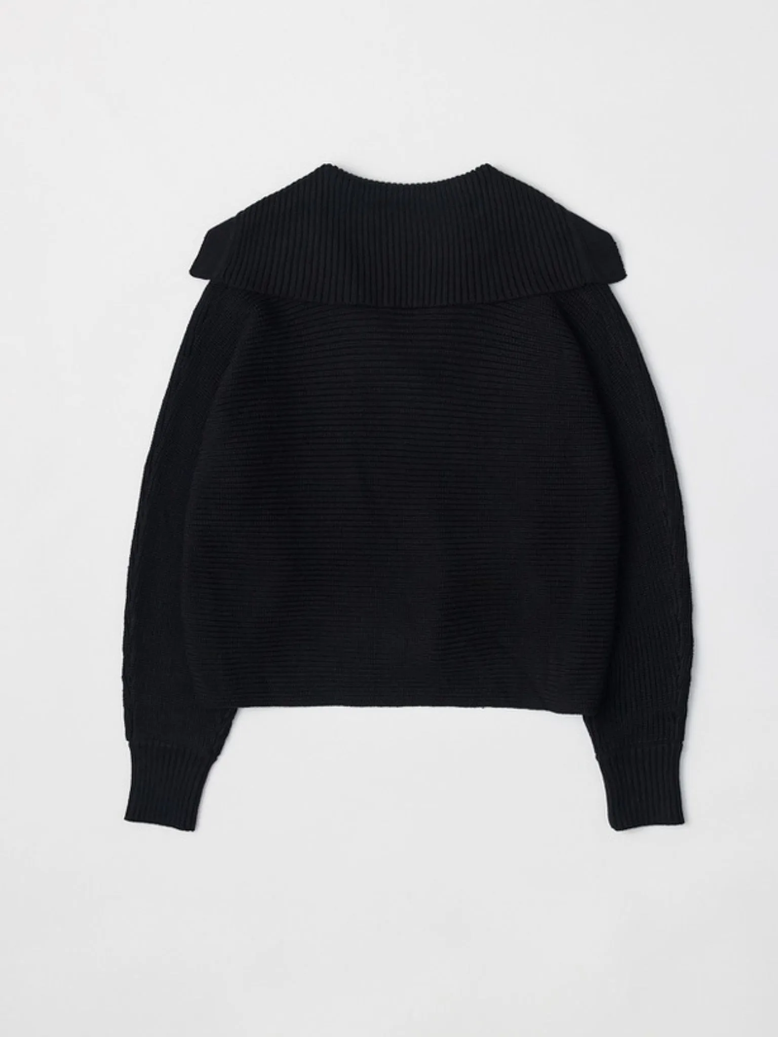 Simone Collared Sweater Black