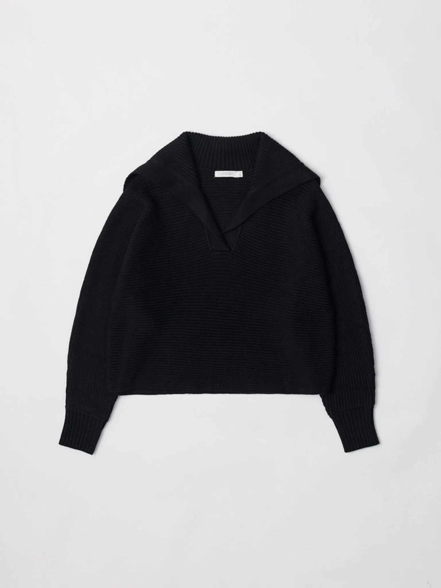 Simone Collared Sweater Black