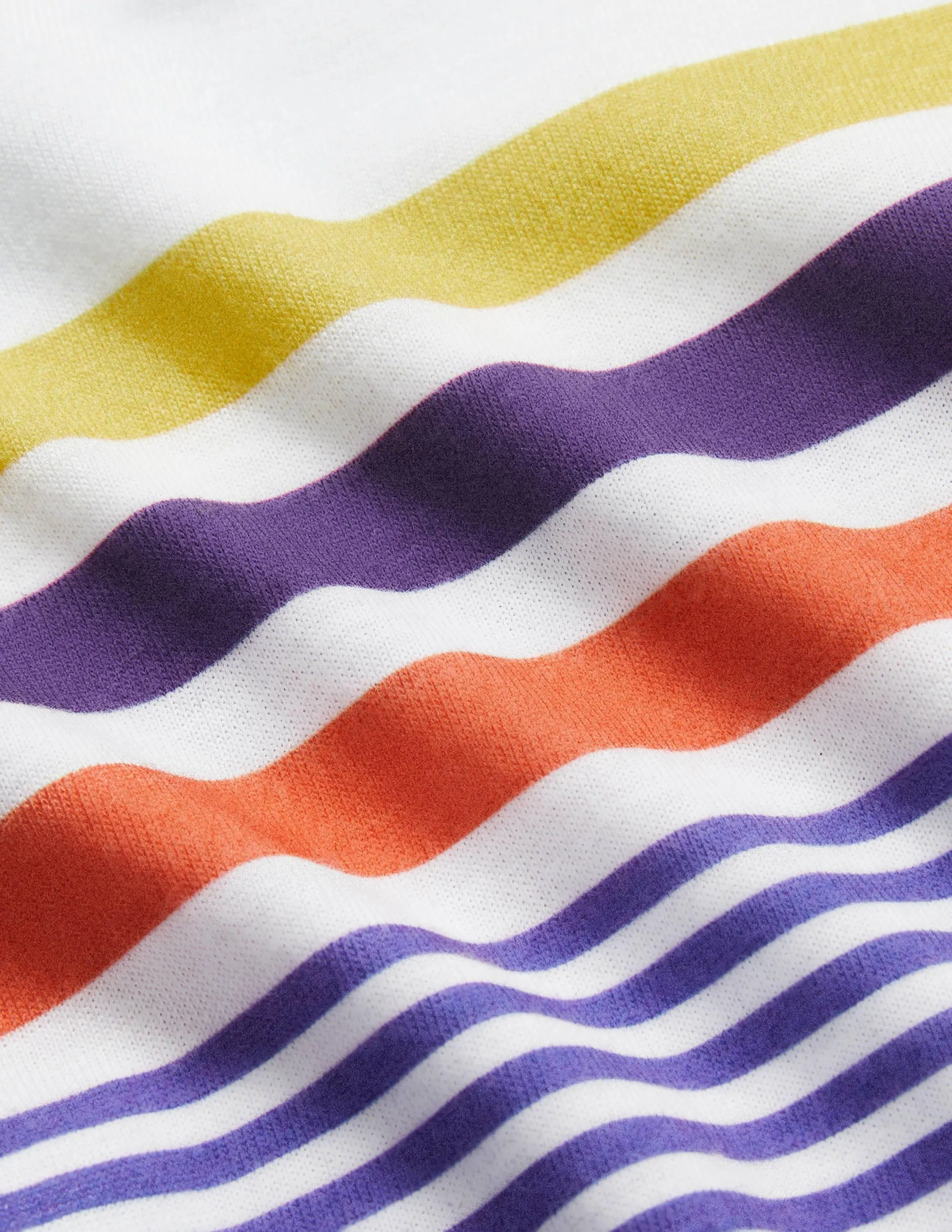 Slub Washed T-shirt-Brilliant Blue/Ivory