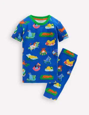 Snug Short John Pyjamas-Poolside Pets