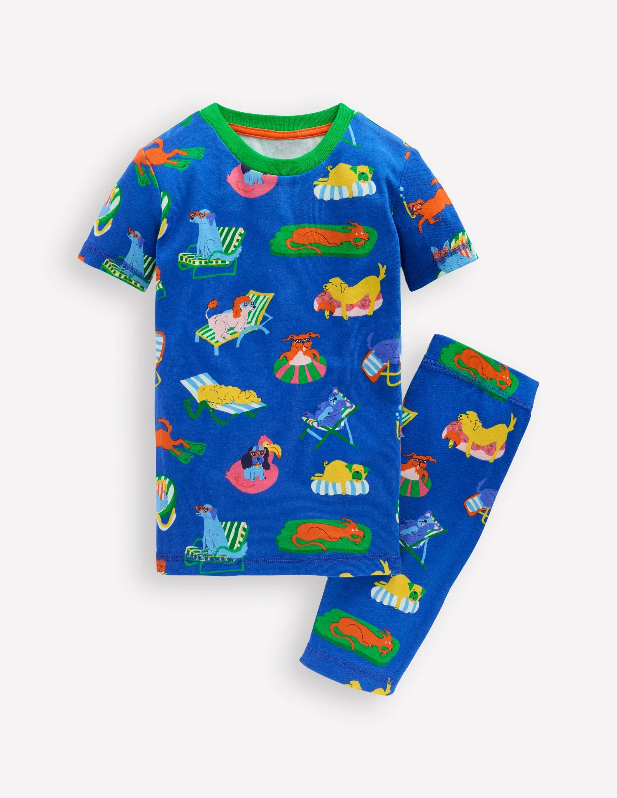 Snug Short John Pyjamas-Poolside Pets