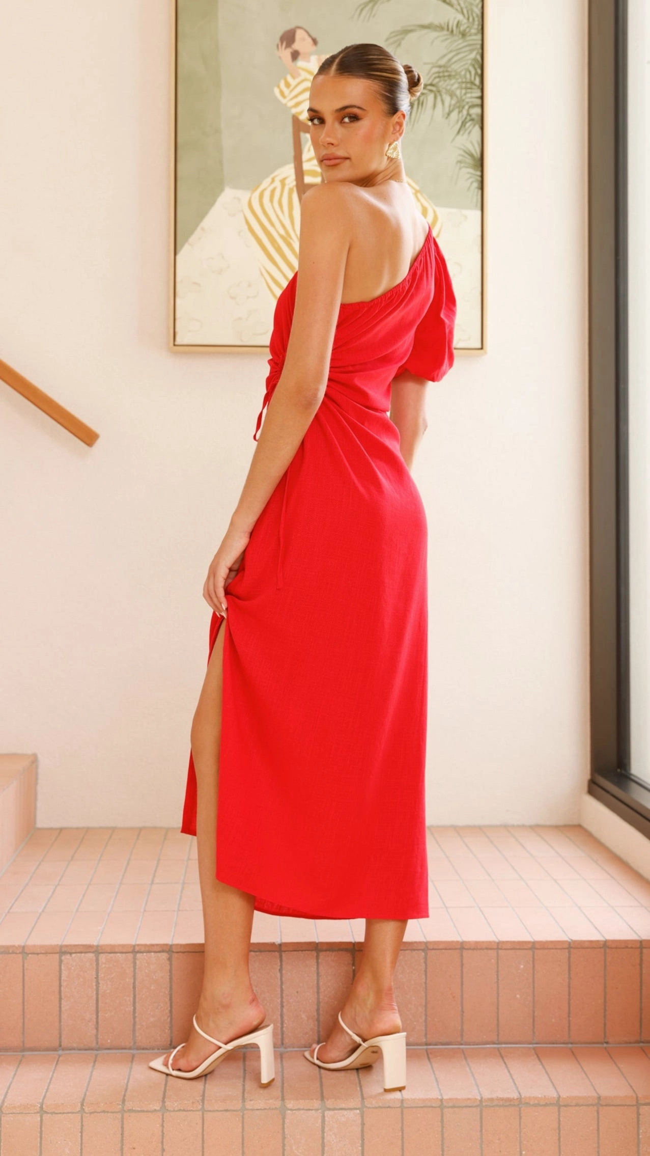 Suzie Midi Dress - Red