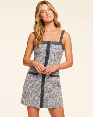 Tamar Sleeveless Tweed Mini Dress