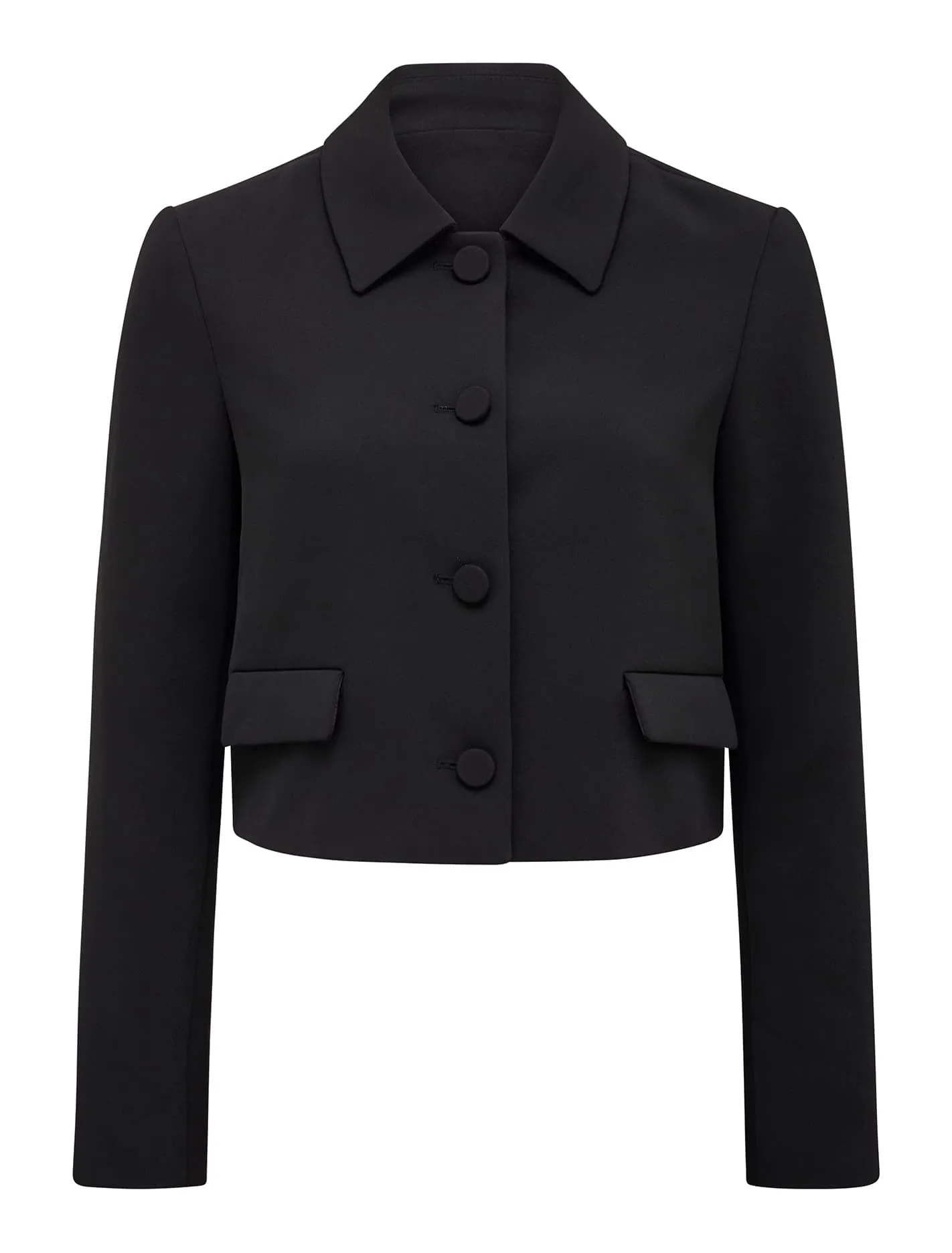 Tanya Cropped Top Collar Jacket