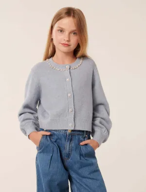 Violet Teen Jewel Cardigan