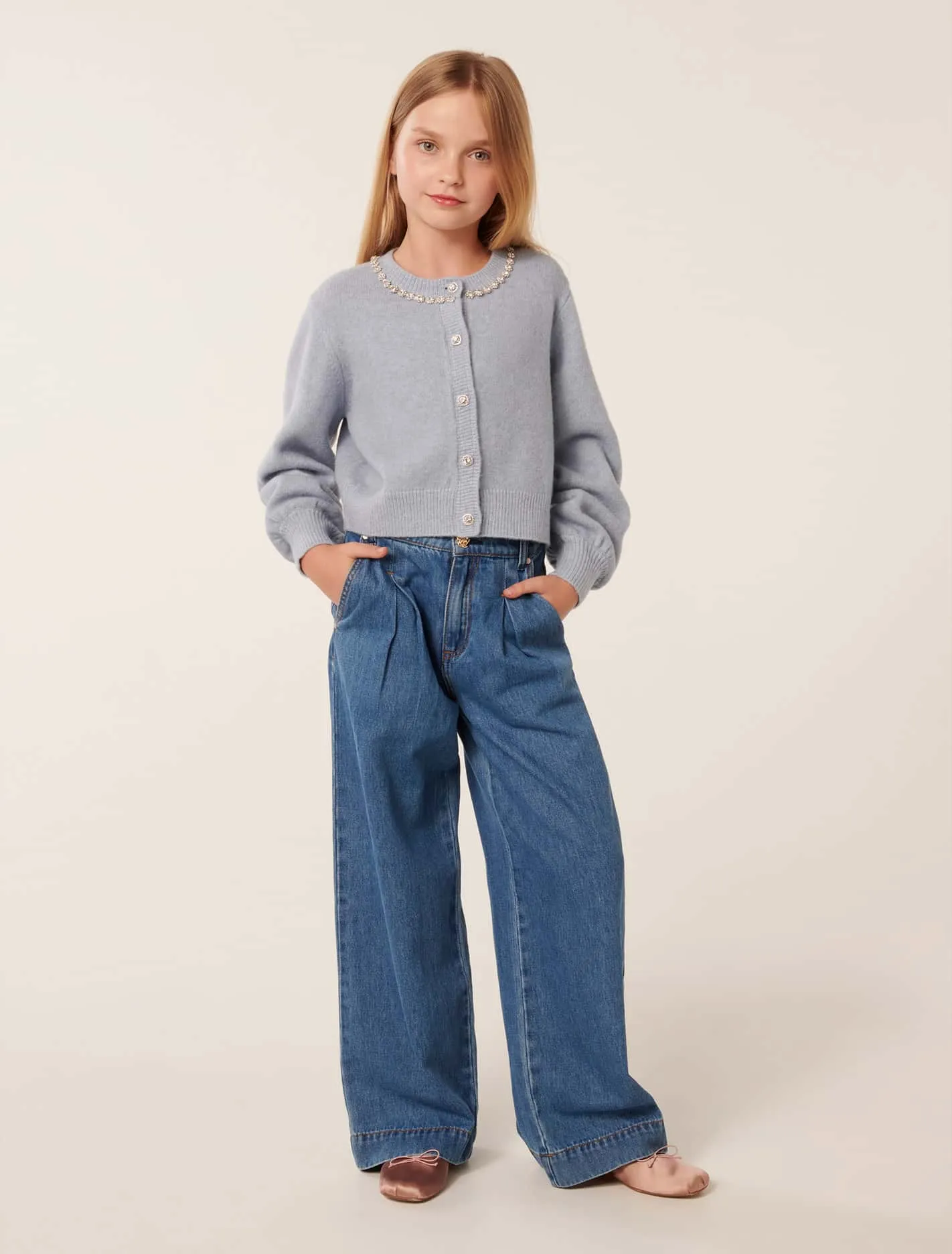 Violet Teen Jewel Cardigan