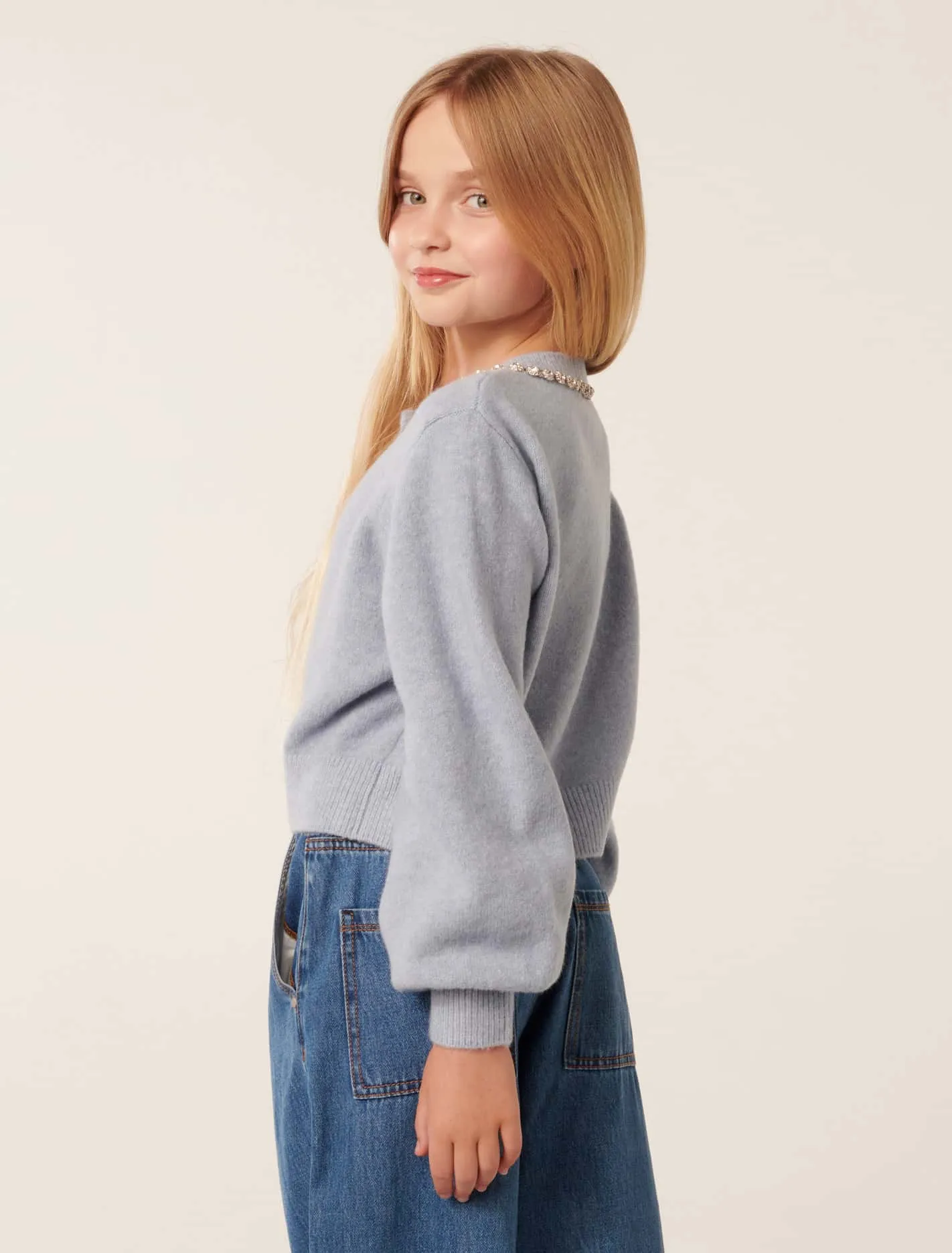 Violet Teen Jewel Cardigan