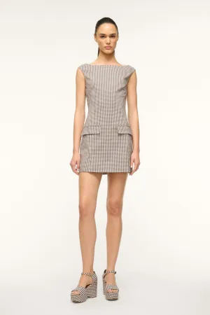WALKER DRESS | DARK CHOCOLATE MICRO CHECK
