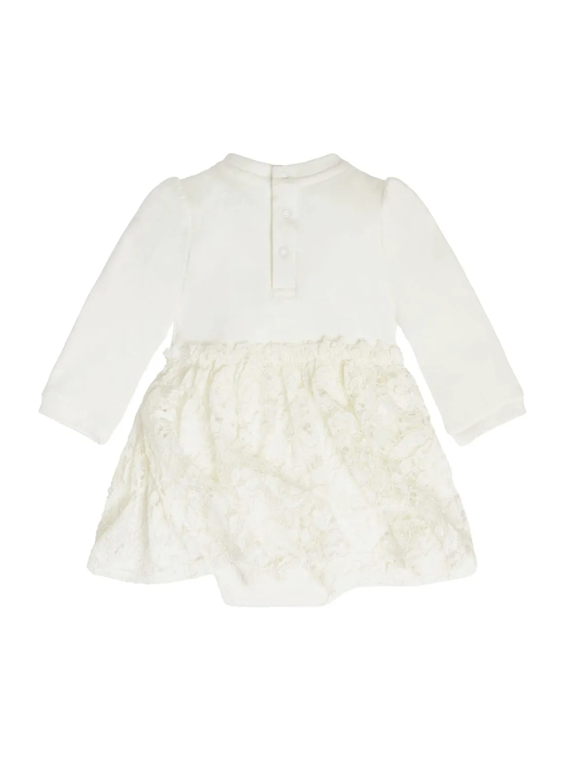 White Long Sleeve Dress (3-12M)