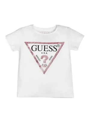 White Sequin T-Shirt (2-7)
