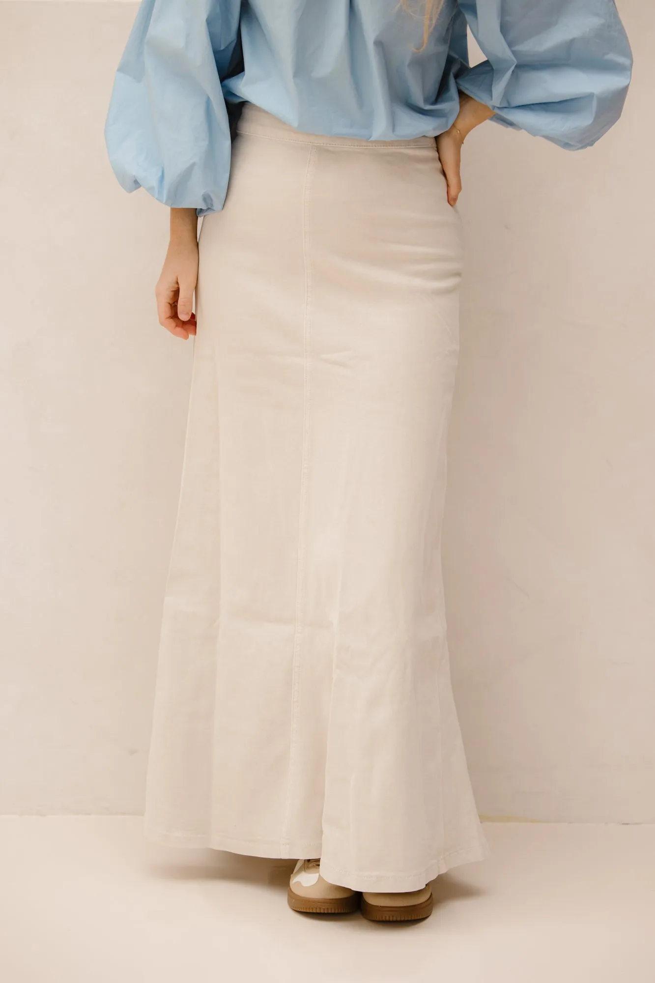 Willie denim rok beige