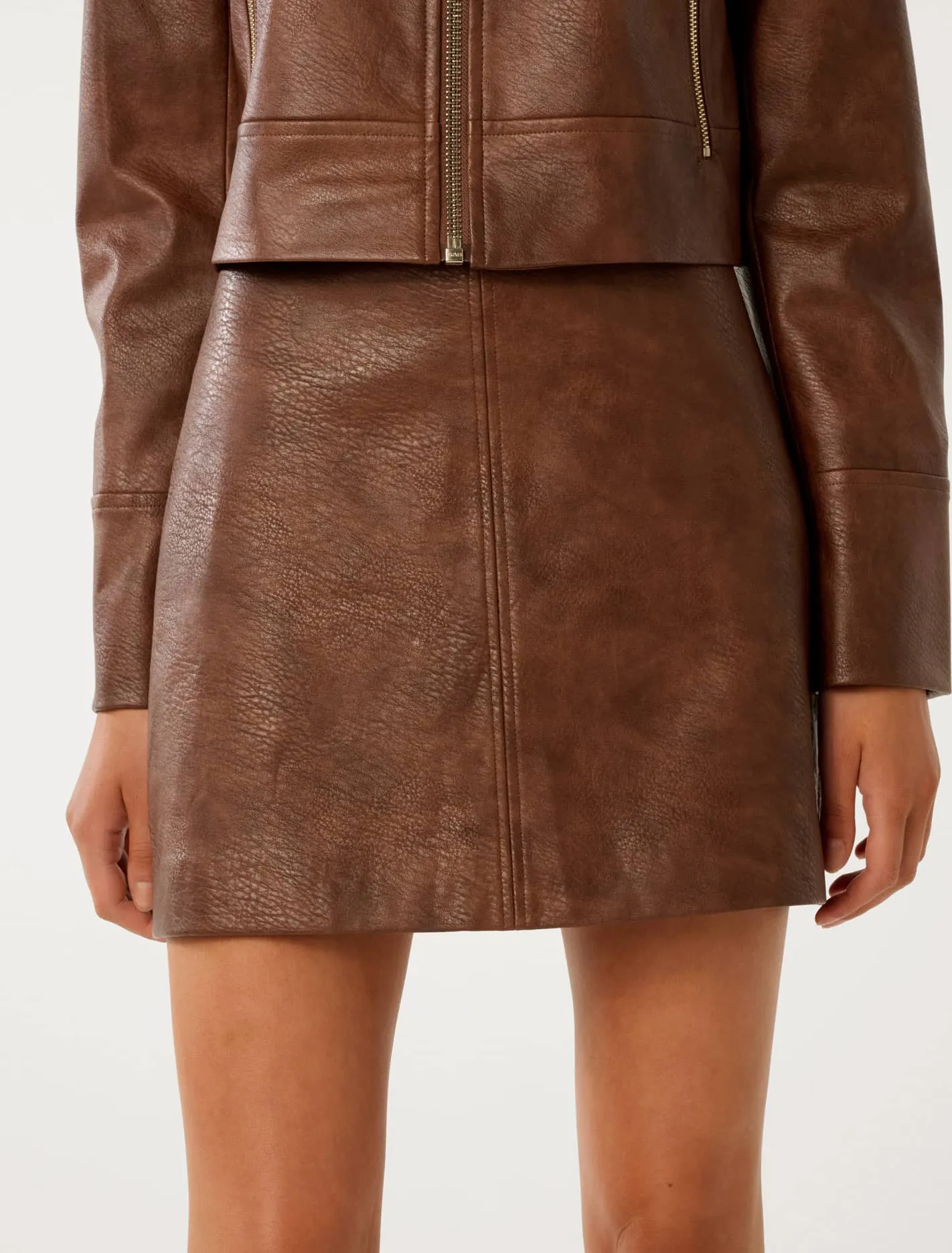Wren Vegan Leather Mini Skirt