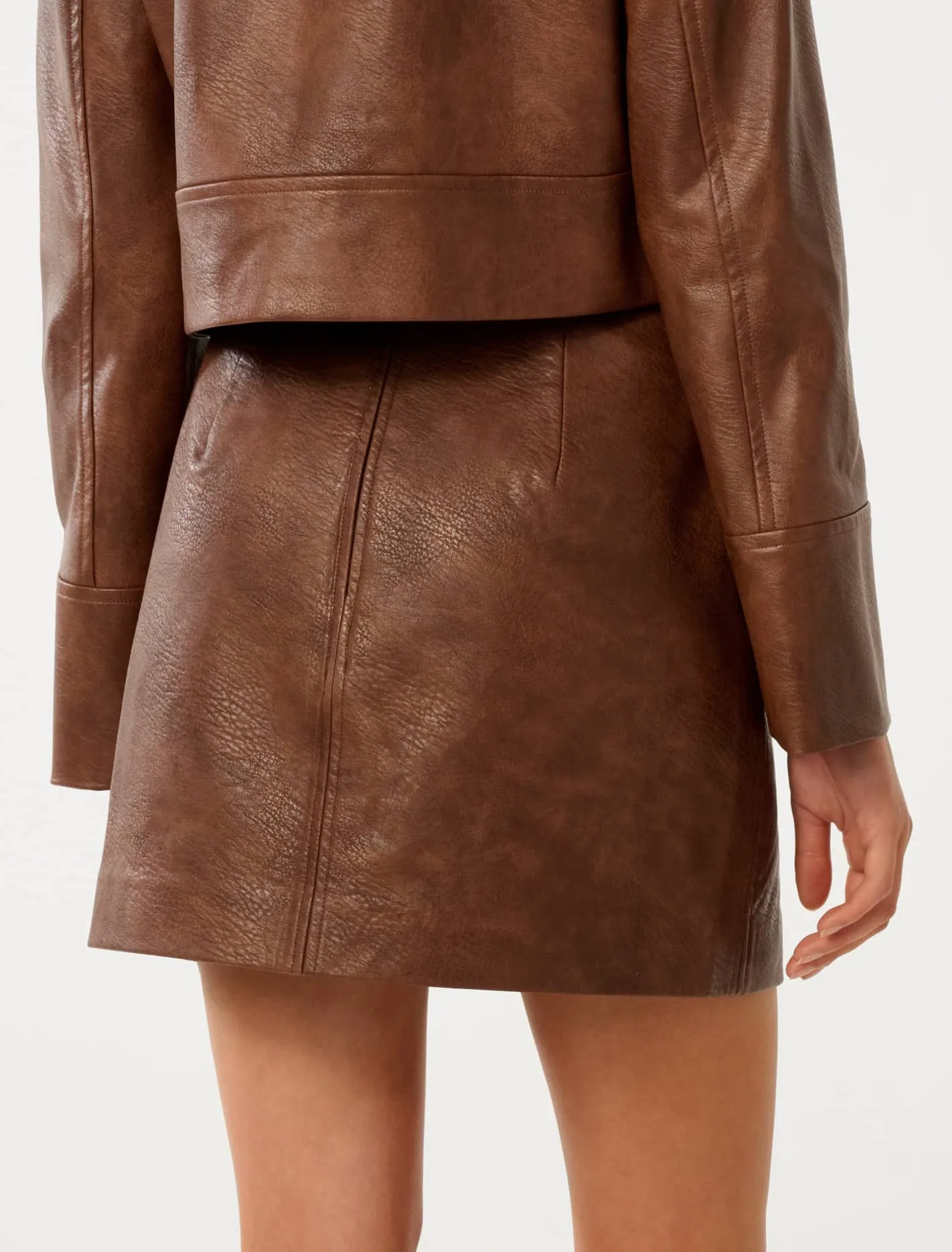 Wren Vegan Leather Mini Skirt