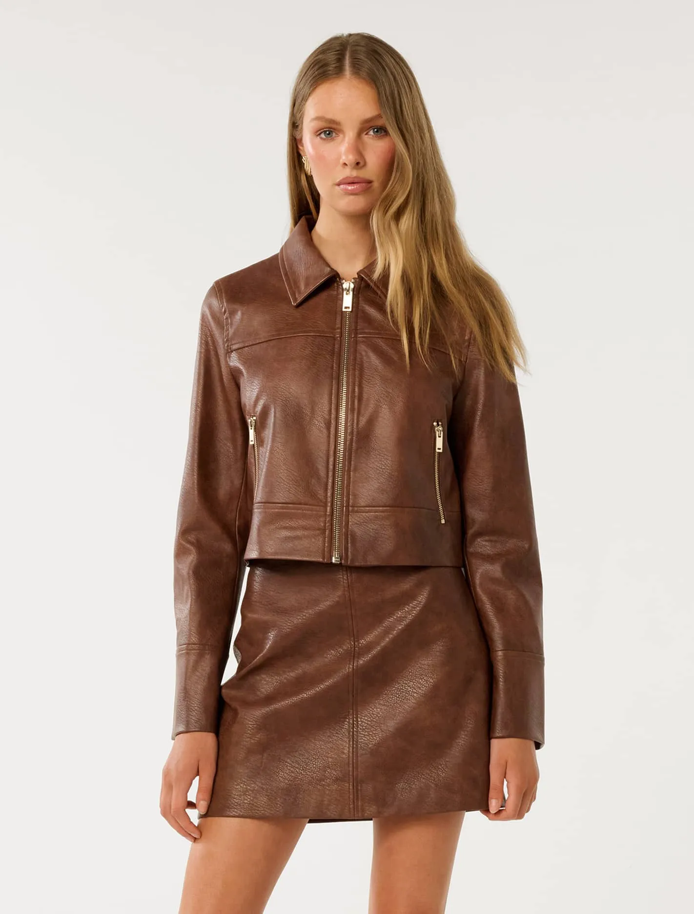 Wren Vegan Leather Mini Skirt