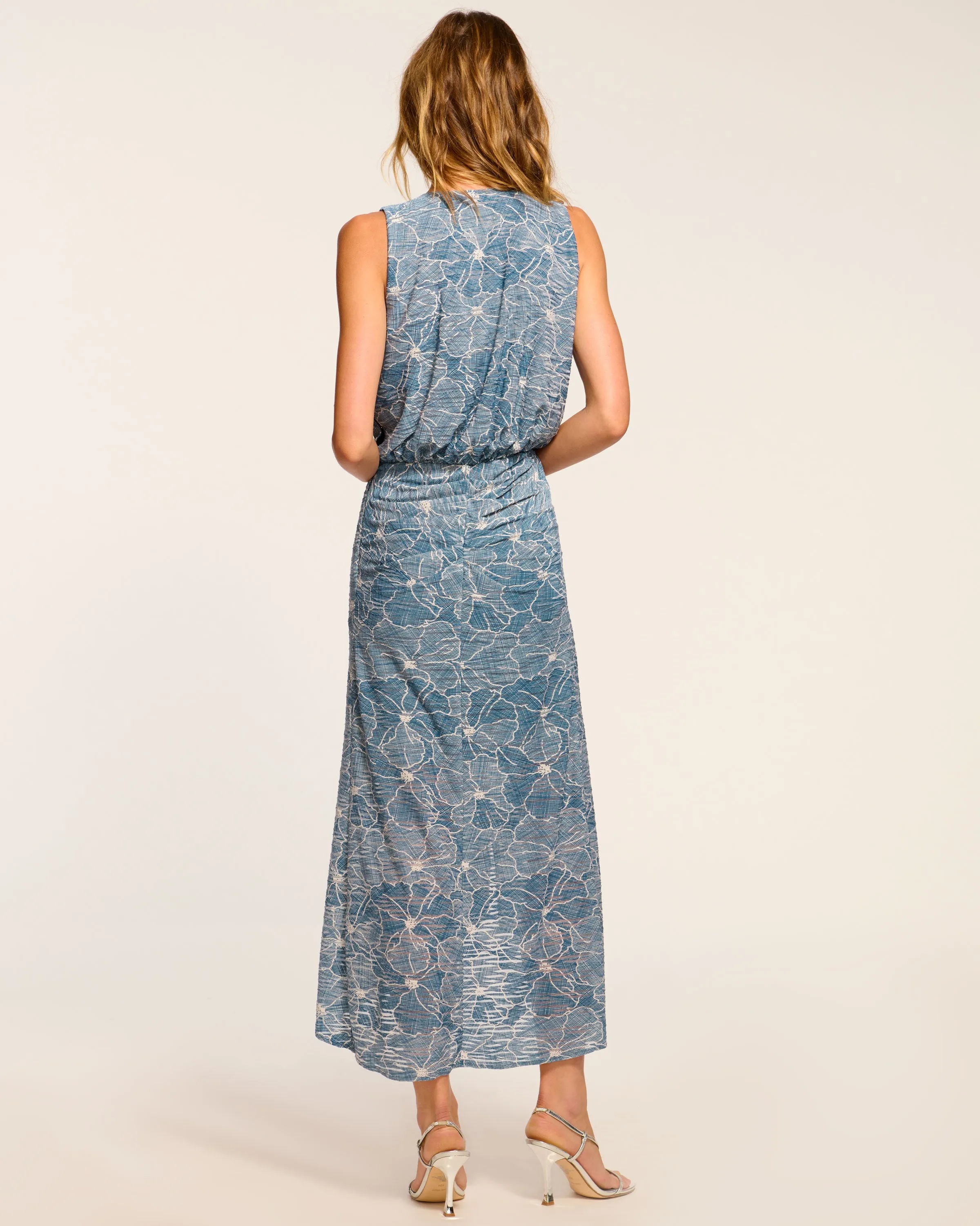 Yuka V-Neck Midi Dress